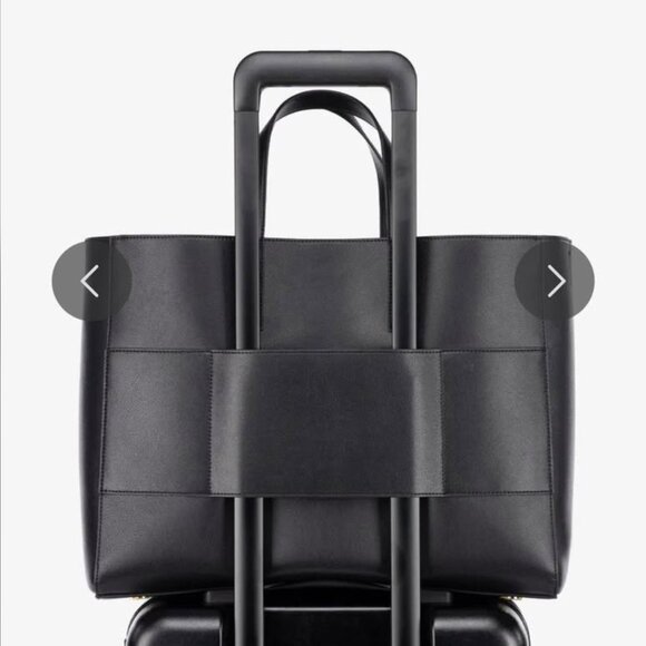 Calpak Haven 16" Laptop Tote Bag with Strap in Black - Picture 8 of 8